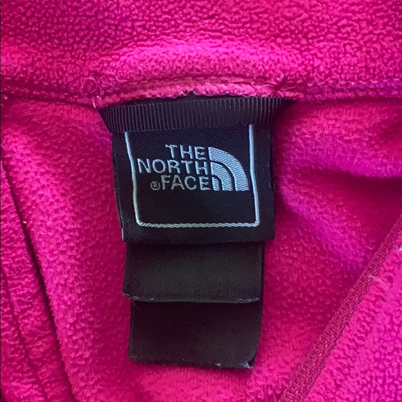 Pink and white north face pull over jackets. - Picture 5 of 8